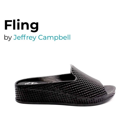 Jeffrey Campbell “Fling” Wedge Slide Sandal - Picture 2 of 7